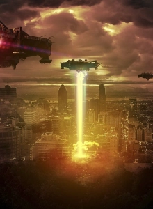 Spaceship Destroying City