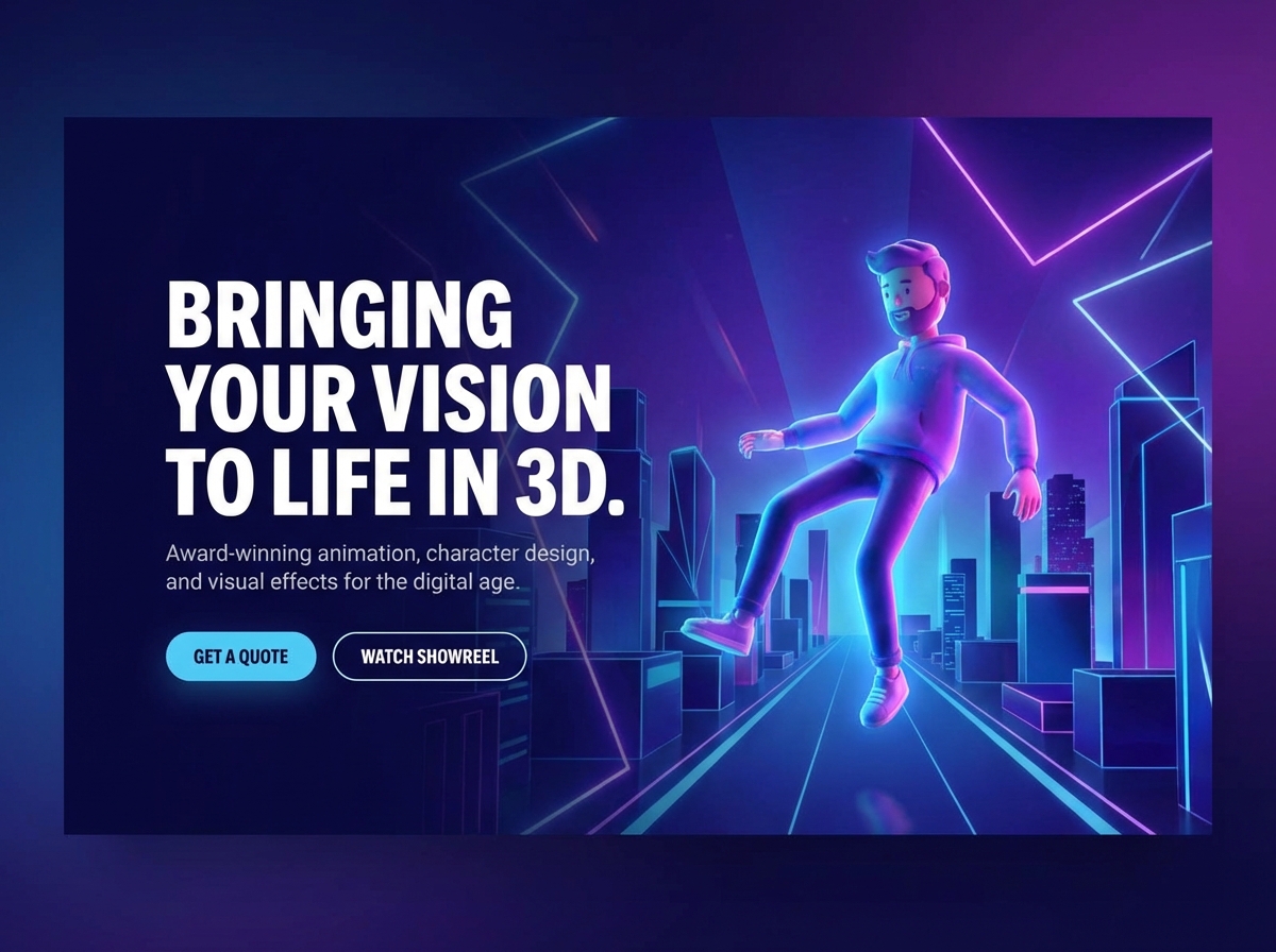 Stunning Websites for Your 3D Animation Services website preview
