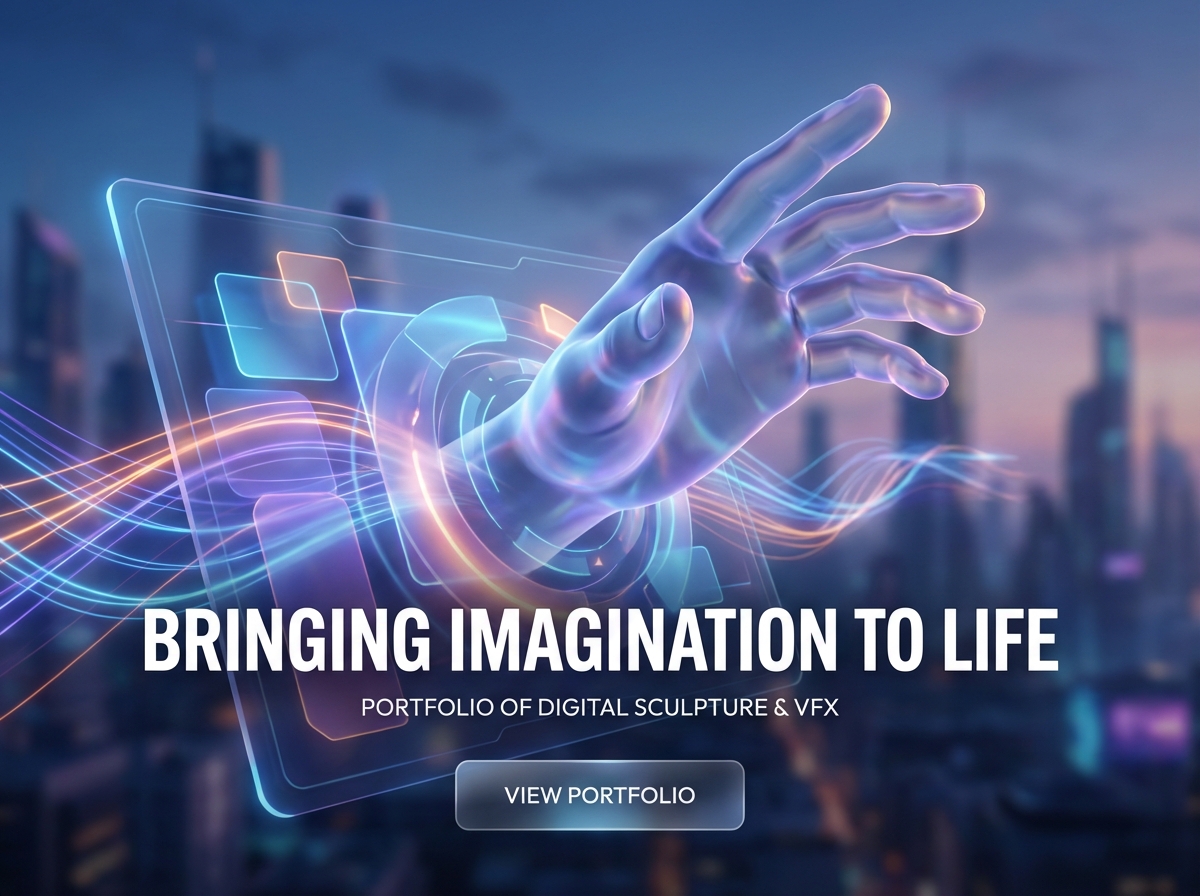 Showcase Your Vision with the Ultimate 3D Artist Portfolio Builder website preview