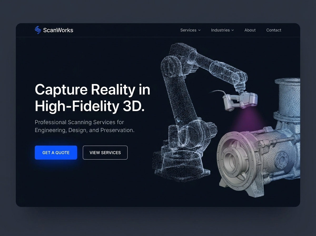 Build a Stunning Site for Your 3D Scanning Services website preview
