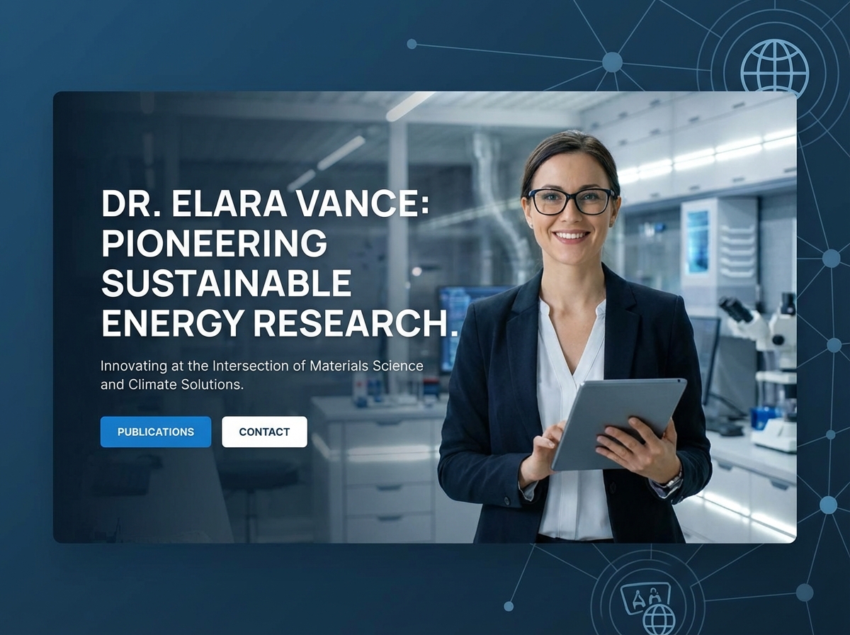 Build Your Professional Academic Researcher Website Today website preview