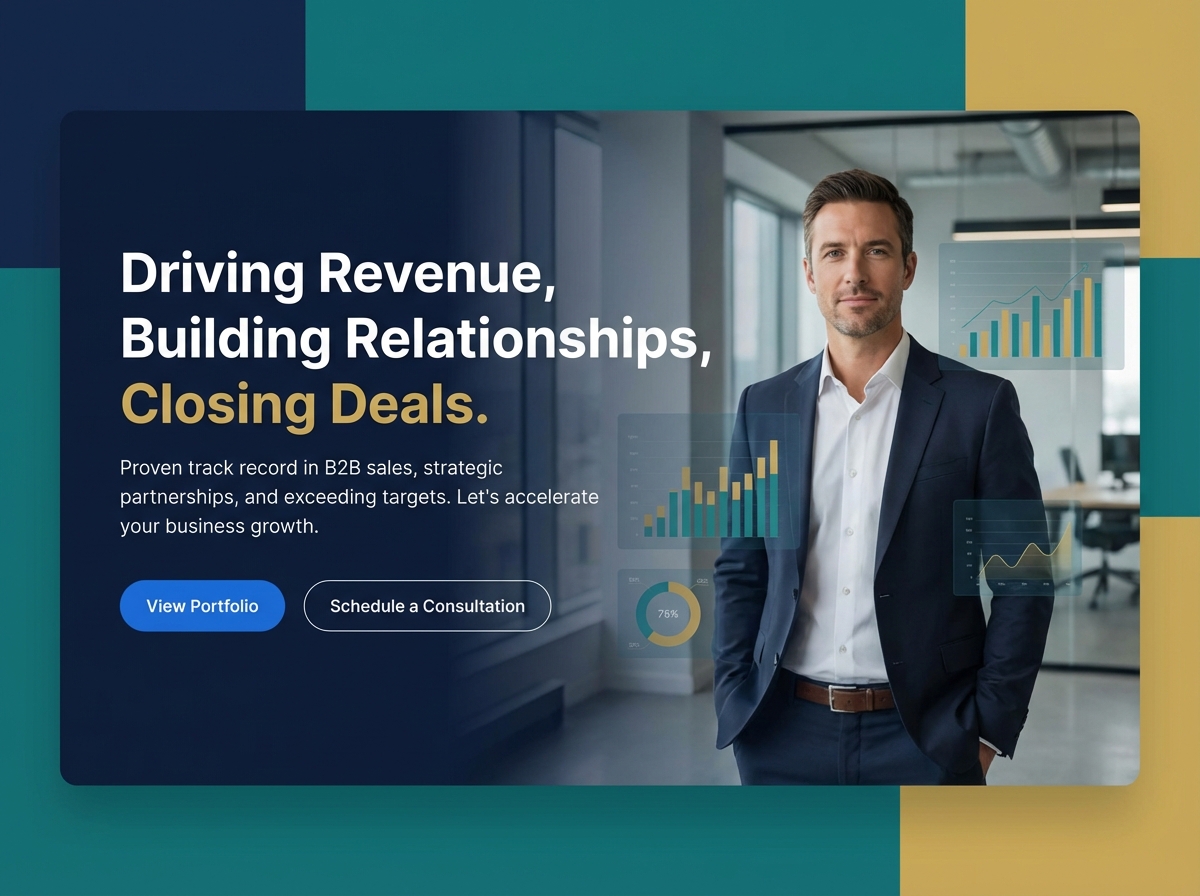 Build a Stellar Account Executive Portfolio Website website preview