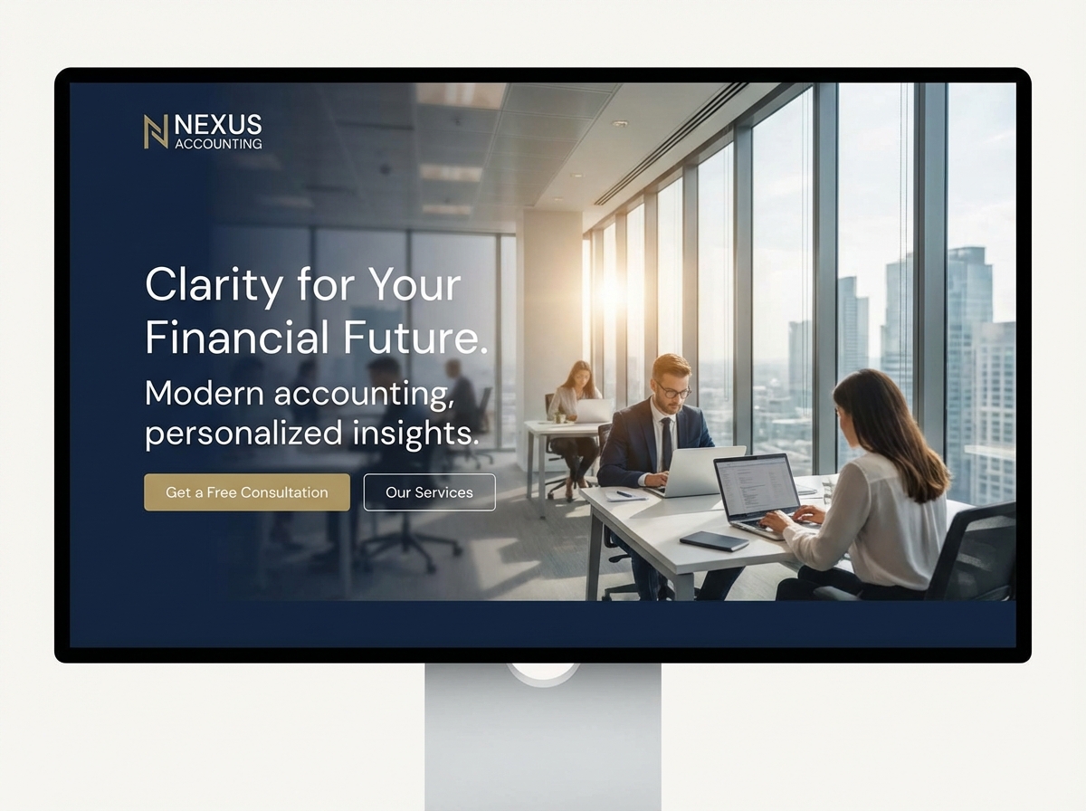 Build Your Professional Accounting Website Today website preview