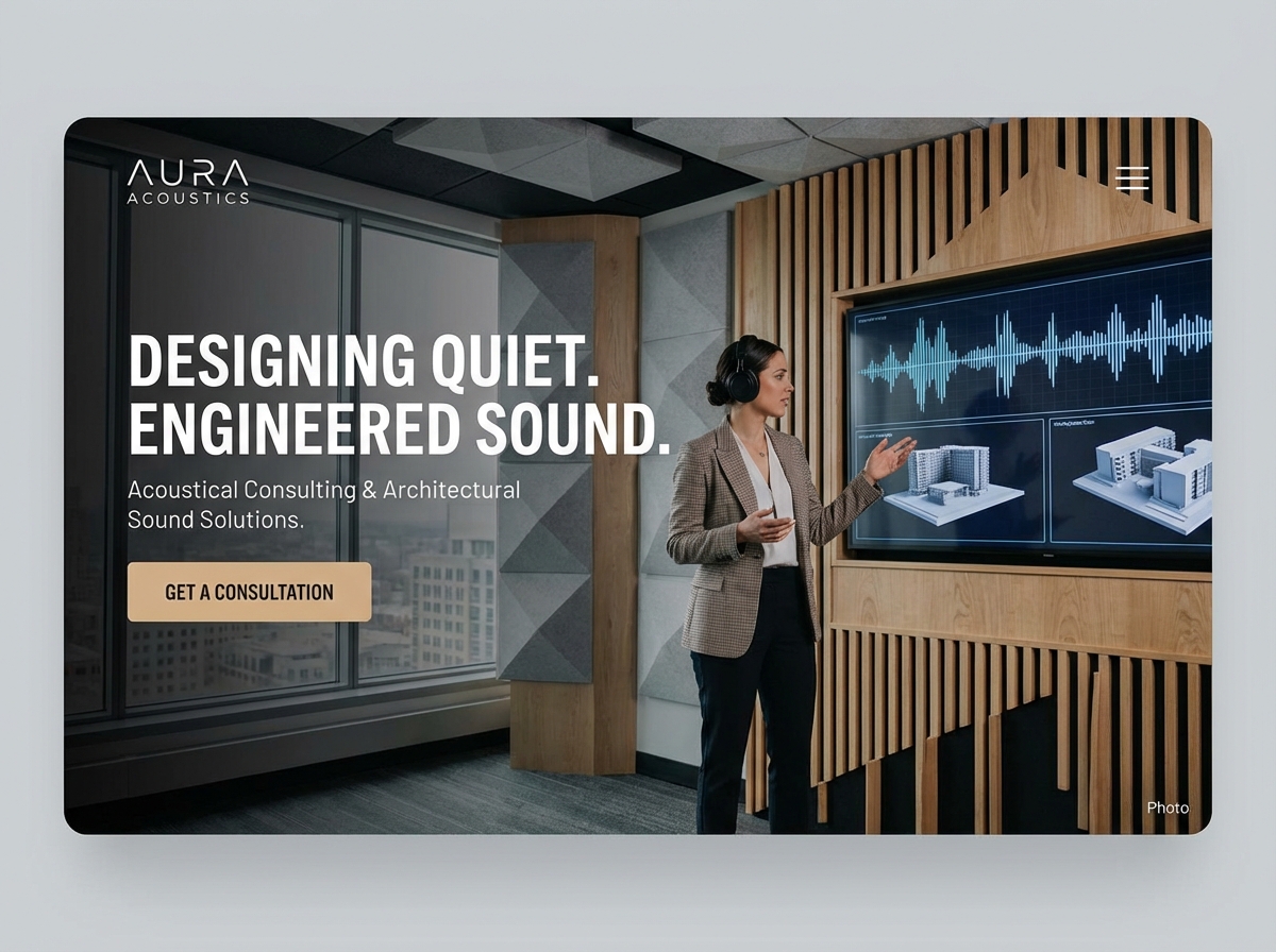 Build a Professional Acoustical Engineer Website website preview