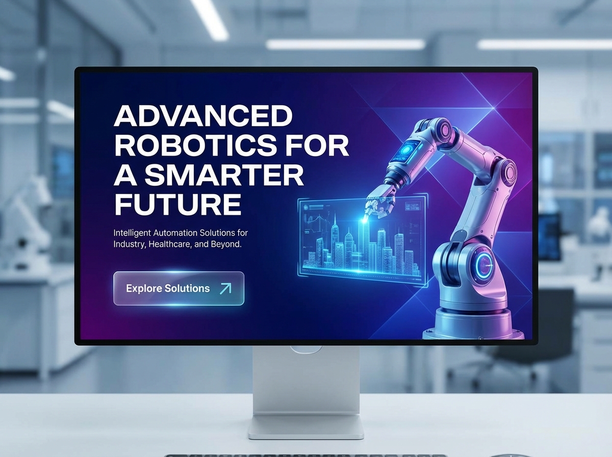 Build Your Advanced Robotics Website Today website preview