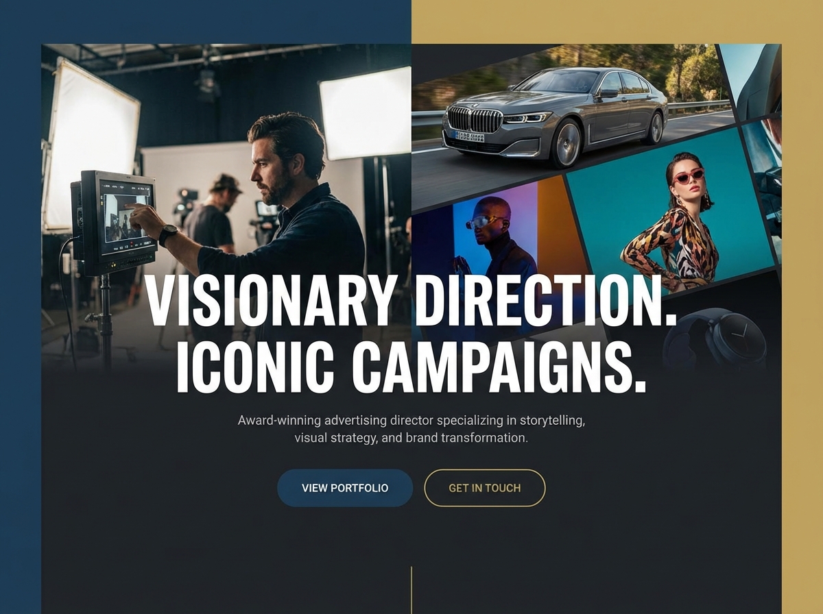 Build Your Dynamic Advertising Director Portfolio website preview