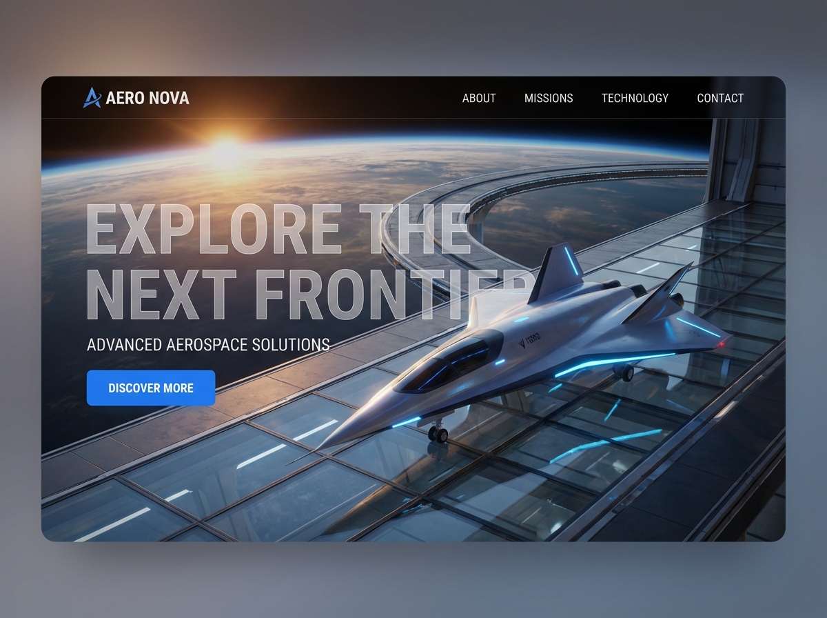 Build a Stellar Website for Your Aerospace Company website preview