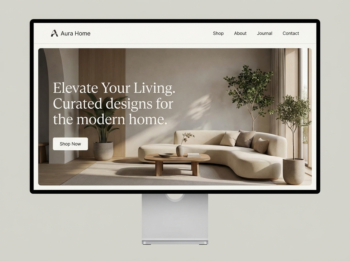 Craft Your Vision: Build an Aesthetic Furniture Website website preview