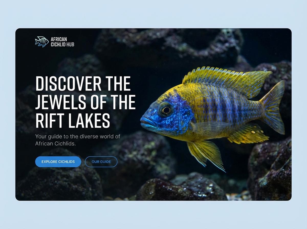Your Ultimate Online Hub for African Cichlids website preview
