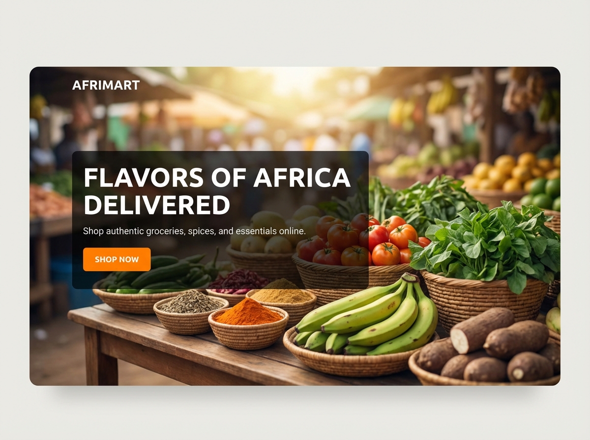 Build Your Thriving Online <span class='gradient-text'>African Grocery</span> Store website preview