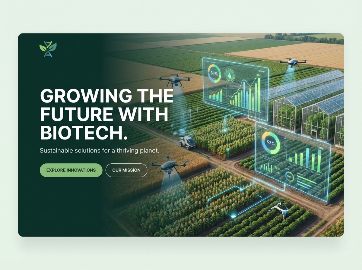 Launch Your Breakthrough in  Agricultural Biotechnology website preview