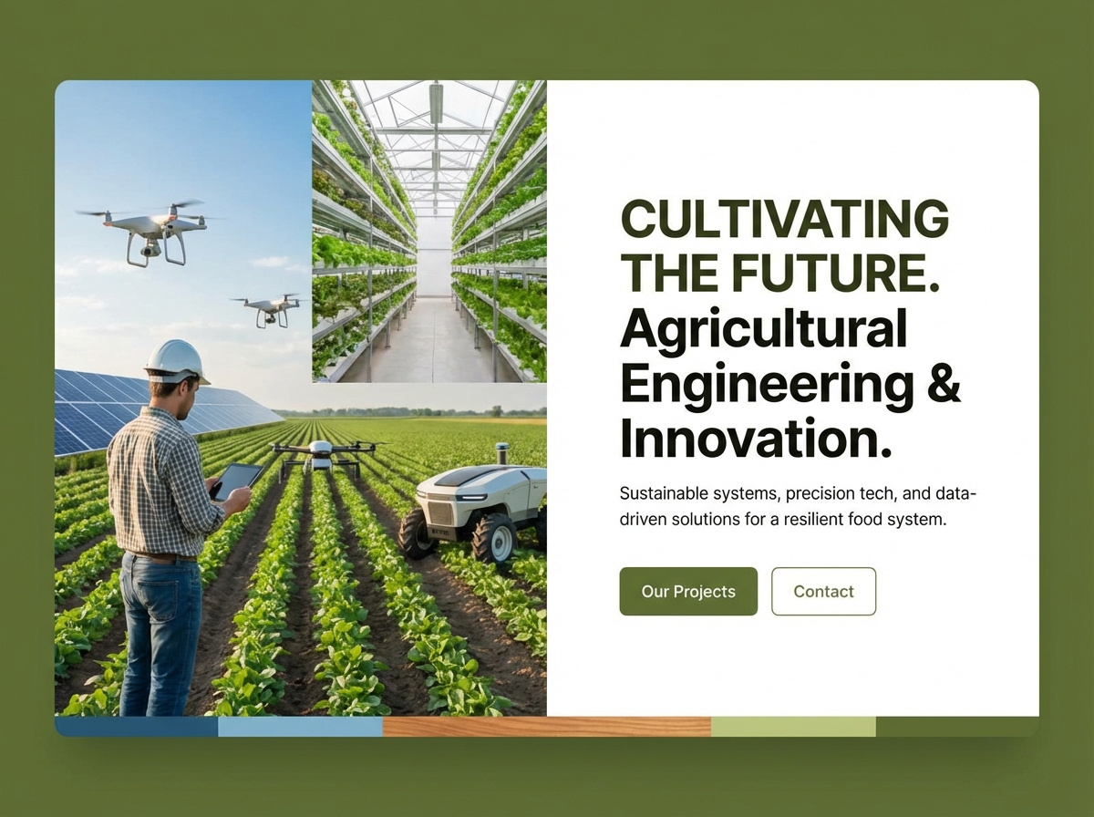 Build Your Professional Agricultural Engineer Portfolio Today website preview