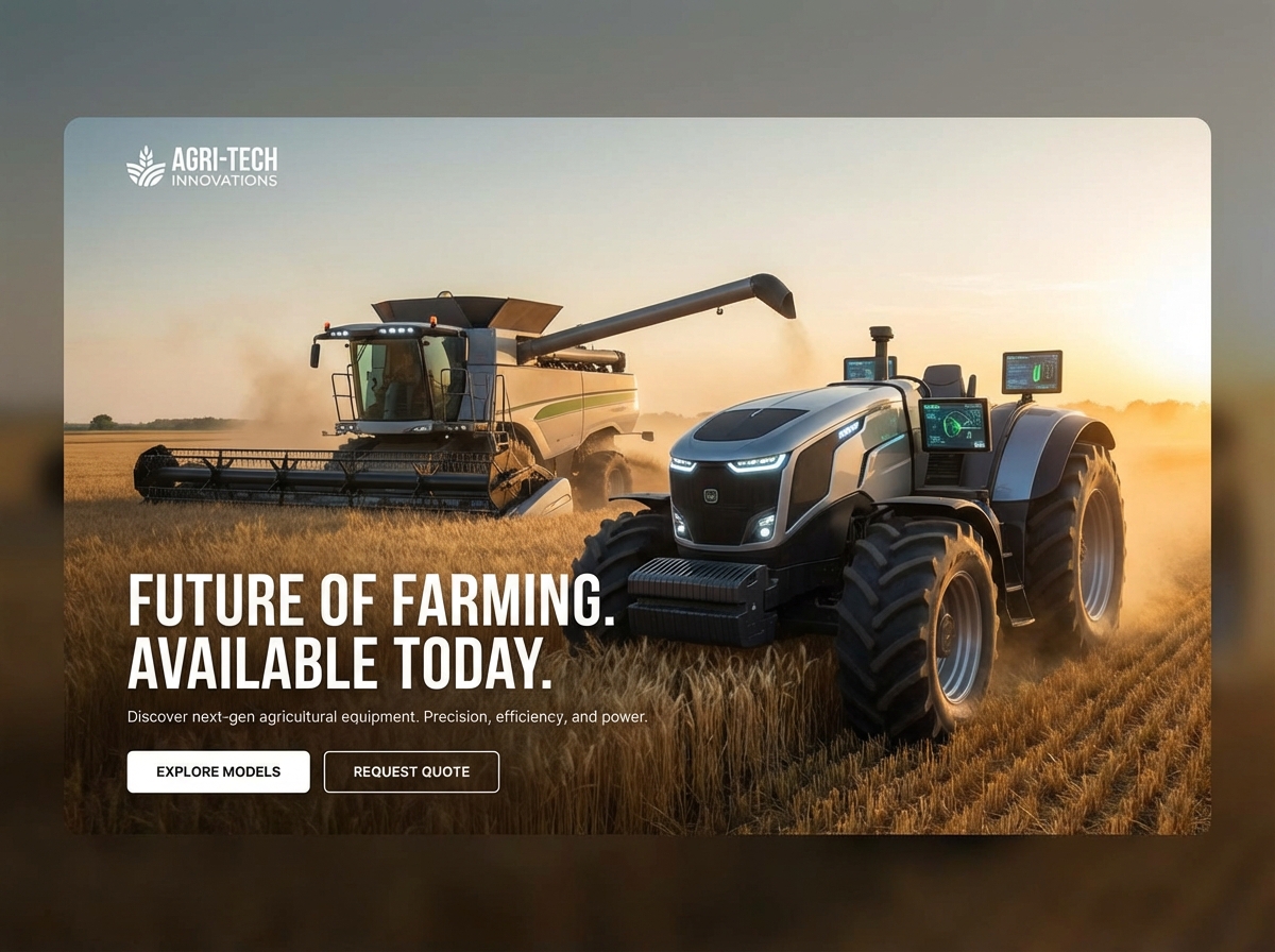 Build a High-Performance Website for Agricultural Equipment Sales website preview