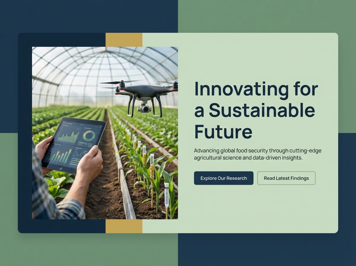 Build a Professional Agriculture Research Website website preview