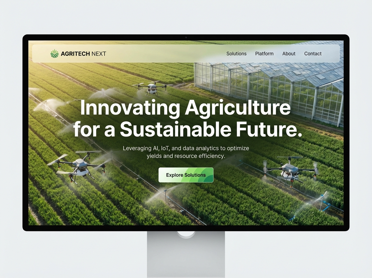 Build Your AgriTech Platform with Ease website preview