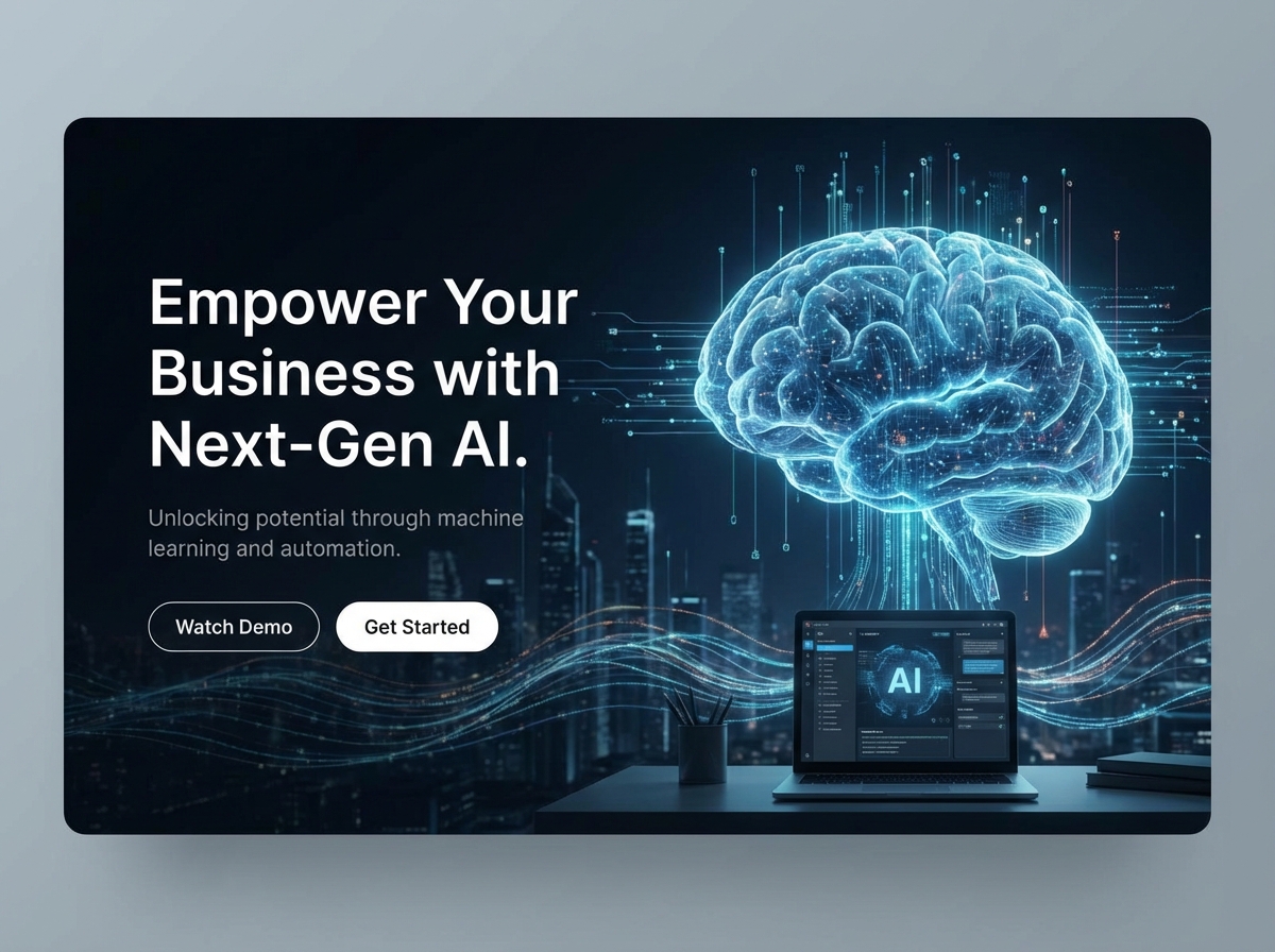 Build Smarter: The AI-Powered Software Website Builder website preview