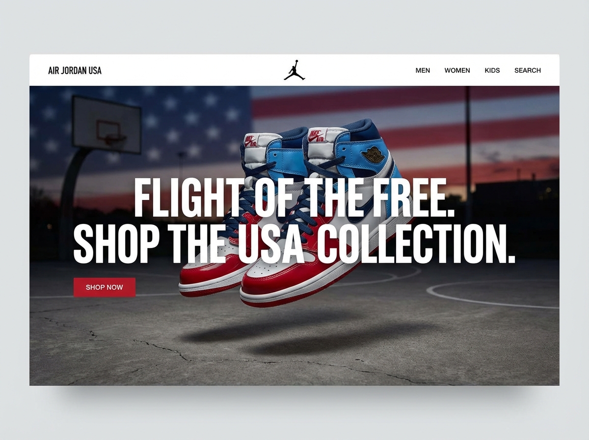 Build Your Dream Air Jordan USA Website. website preview