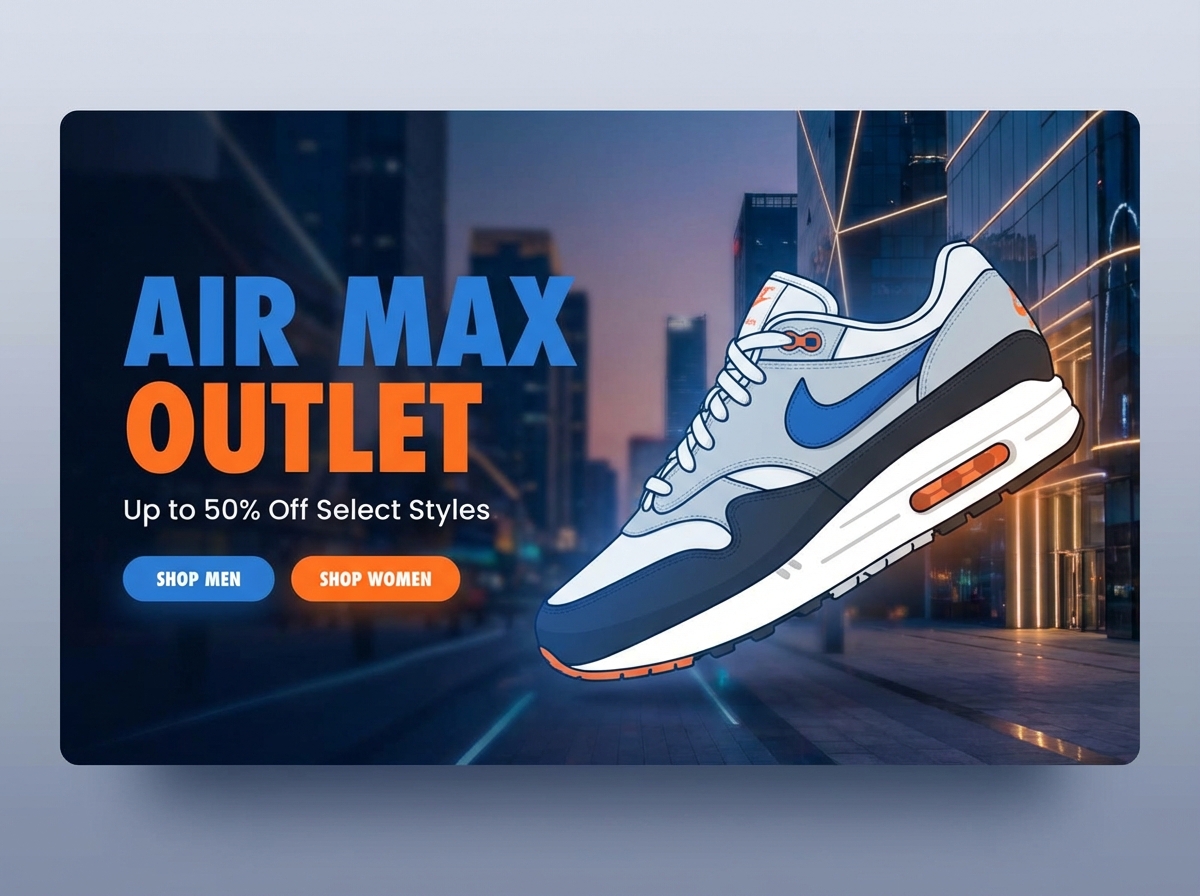 Build Your Own Ultimate Air Max Outlet website preview