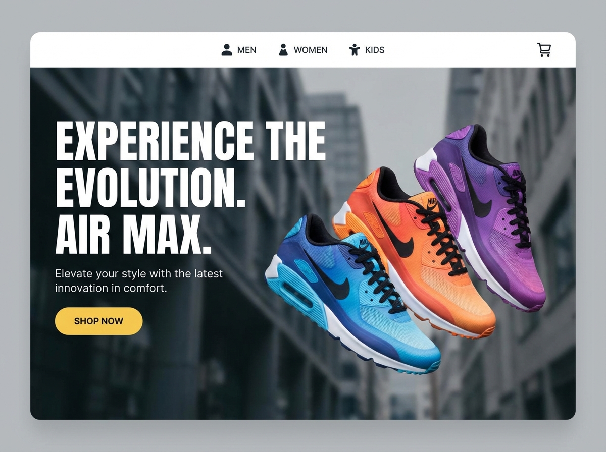 Build Your Own Air Max Tribute Website website preview