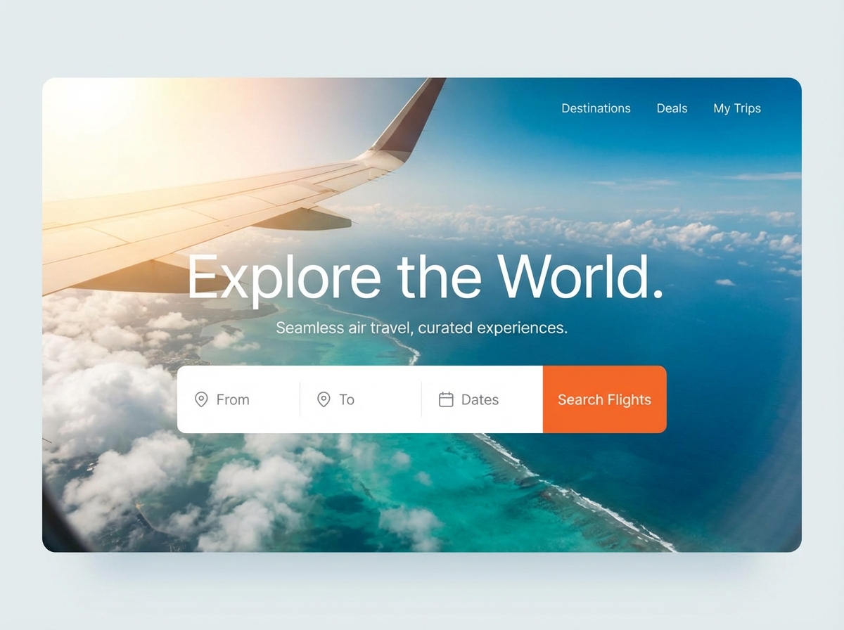 Launch Your Travel Agency with Grigora's Air Travel Website Builder website preview