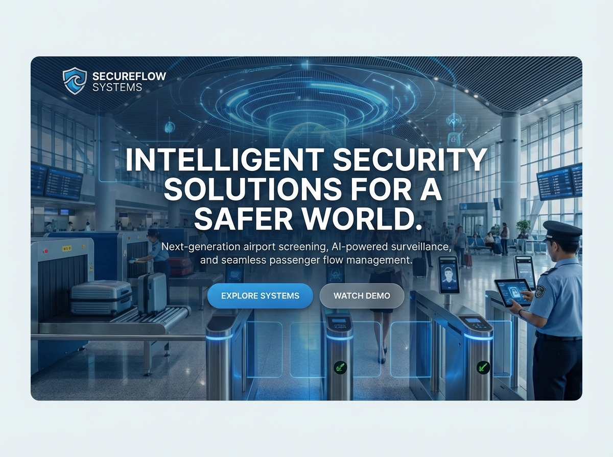 Build Advanced Websites for Your Airport Security Systems website preview