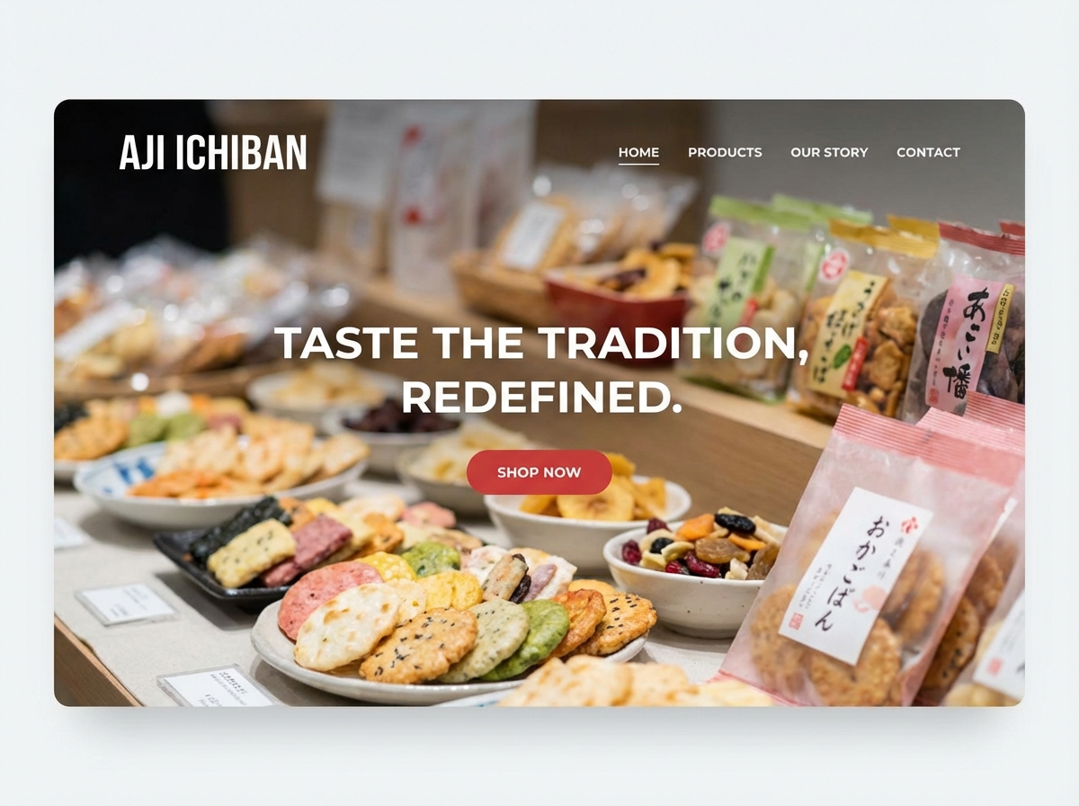 Build a Stunning Aji Ichiban Website Instantly website preview