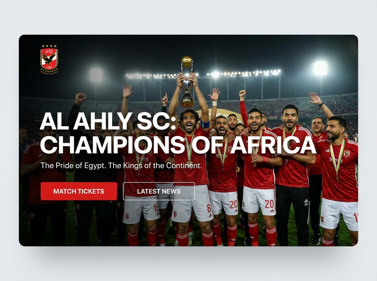 Build Your Ultimate Al Ahly Fan Hub website preview