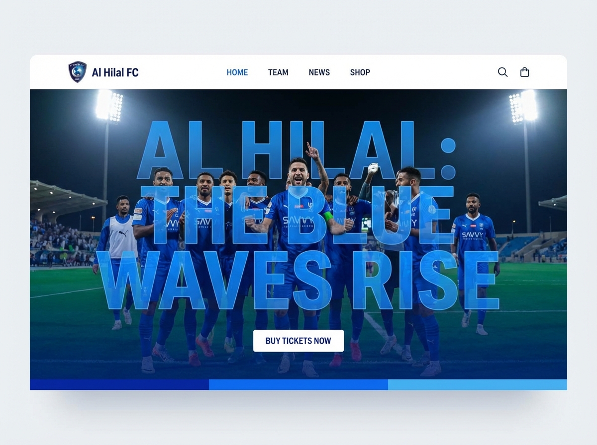 Build Your Champion Al Hilal Fan Site website preview