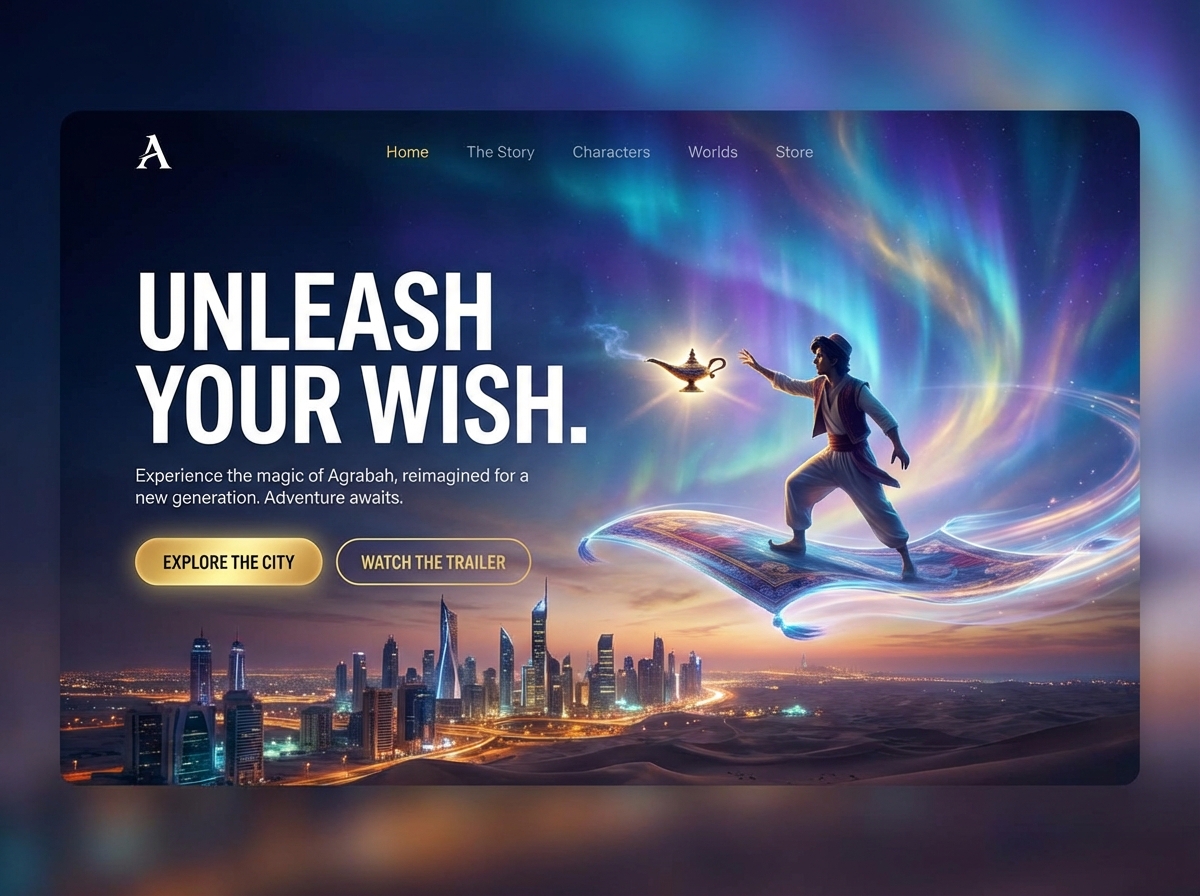 Build Your Own Arabian Nights website preview