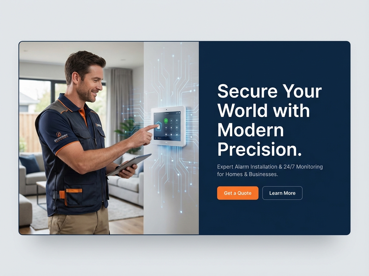 Build Your Professional <br> Alarm Technician Website Today website preview