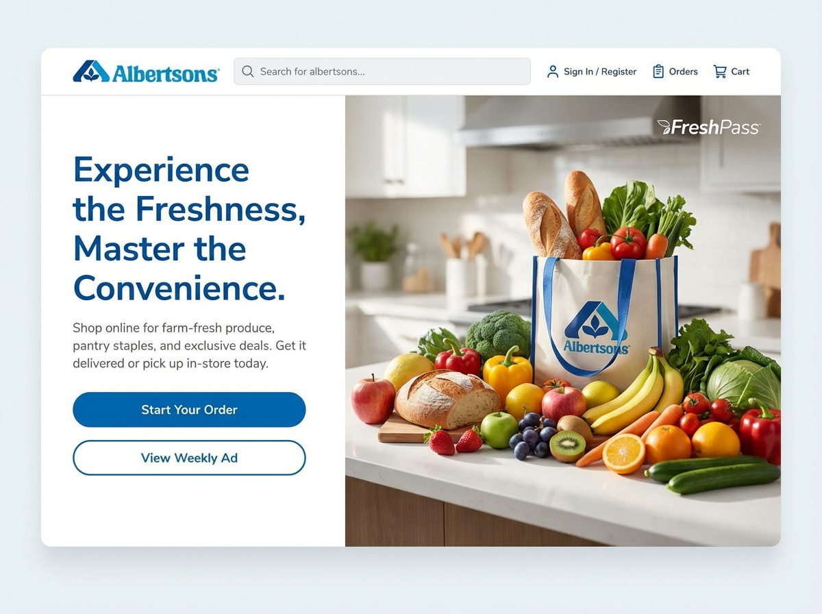 Build a High-Converting Albertsons Grocery Website website preview