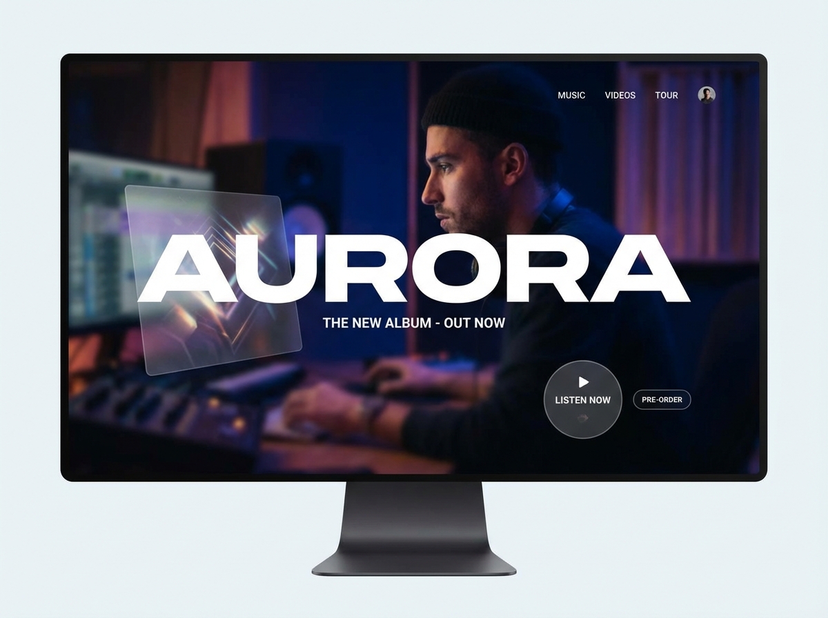 Build Your Stunning Online Music Album website preview