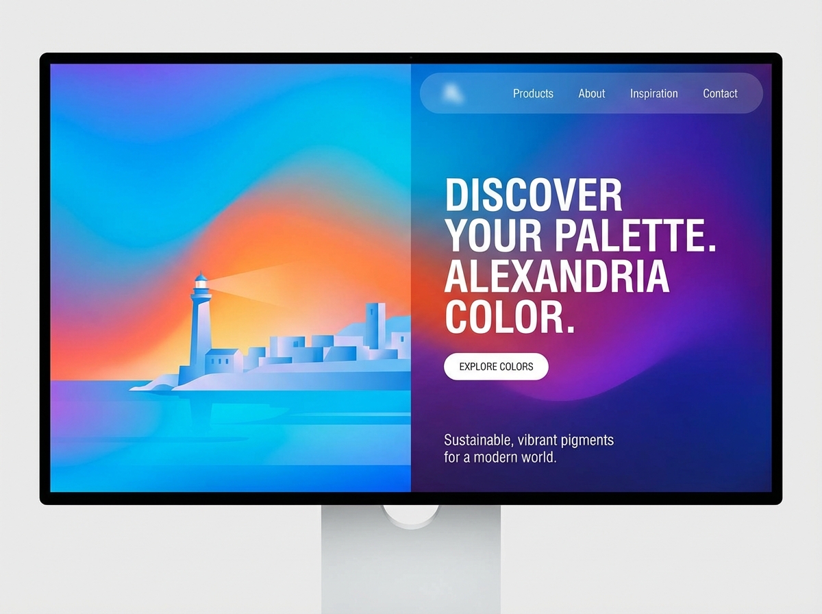 Build a Stunning Online Alexandria Color Portfolio website preview