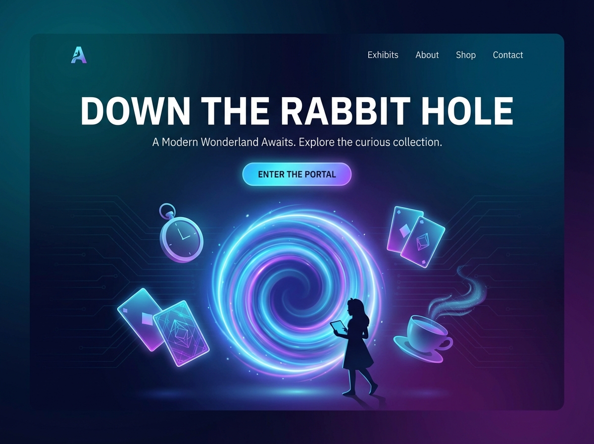 Create Enchanting Alice in Wonderland Websites website preview