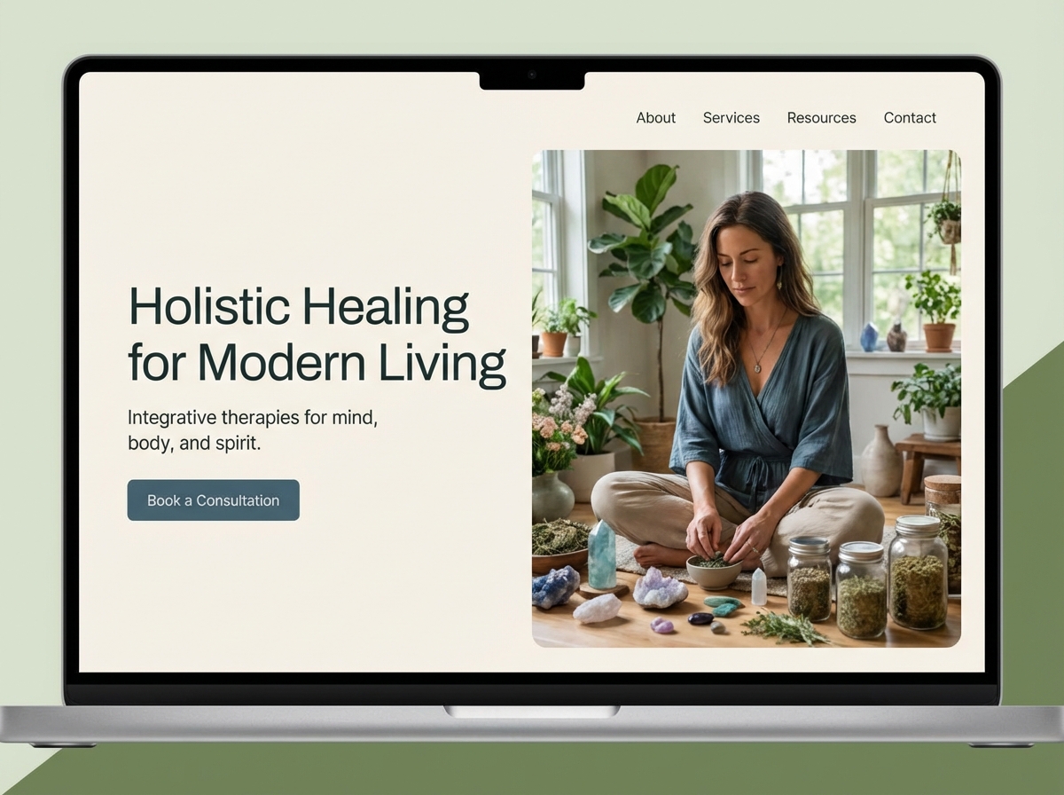 Build Your Thriving Online Presence as an <span class="gradient-text">Alternative Medicine Practitioner</span> website preview