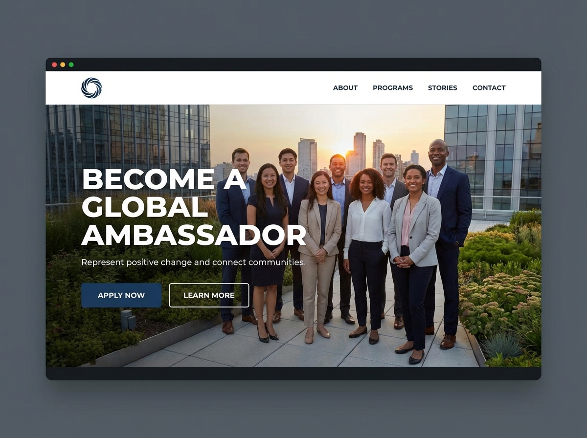 Build a Powerful Online Hub for Your Next Brand Ambassador website preview