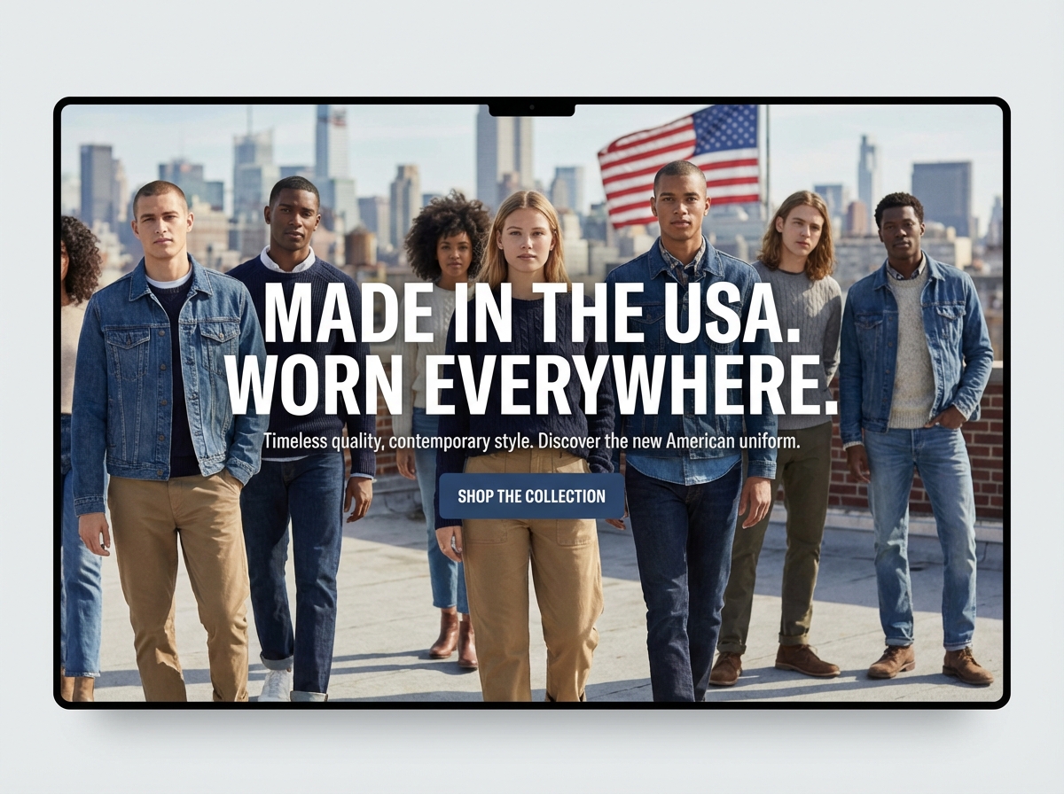 Build Your Own American Cloth Brand Website website preview
