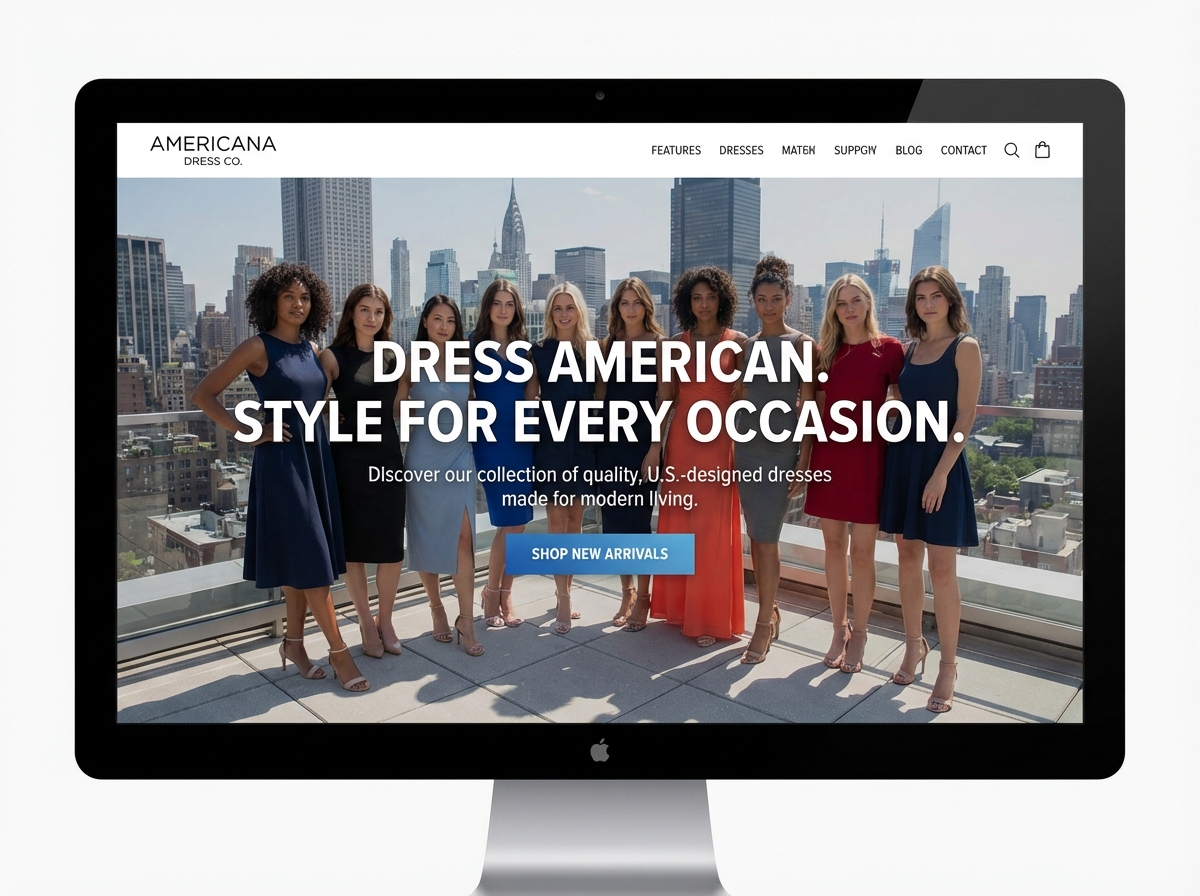 Design Your Vision: The Ultimate American Dress Website Builder website preview