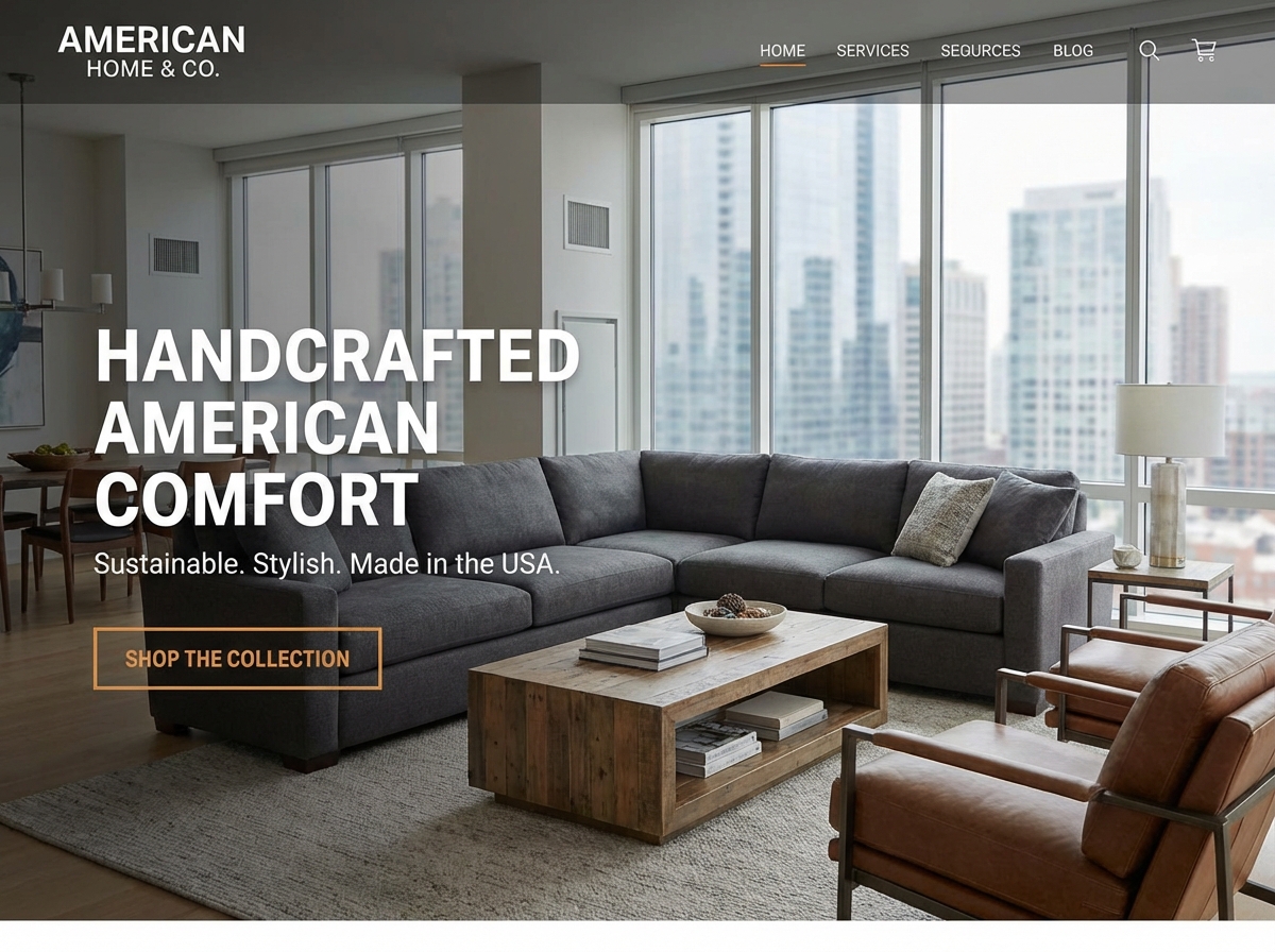 Build Your Premier American Furniture Website website preview