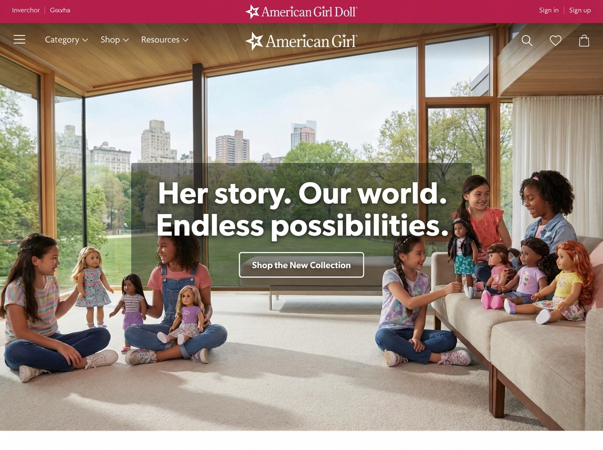 Build a Stunning Website for Your American Girl Doll Collection website preview