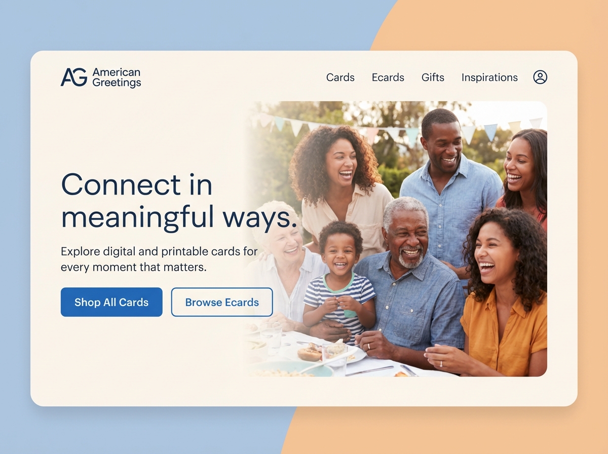 Build a Beautiful Website for Your Custom American Greetings website preview
