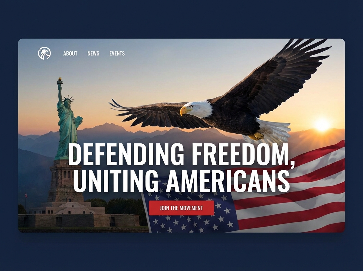 Build Your Voice with a Dynamic American Patriot Website website preview