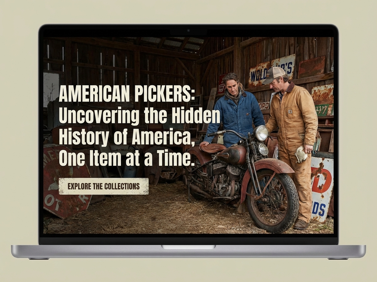 Showcase Your Finds with an Engaging American Pickers Website website preview