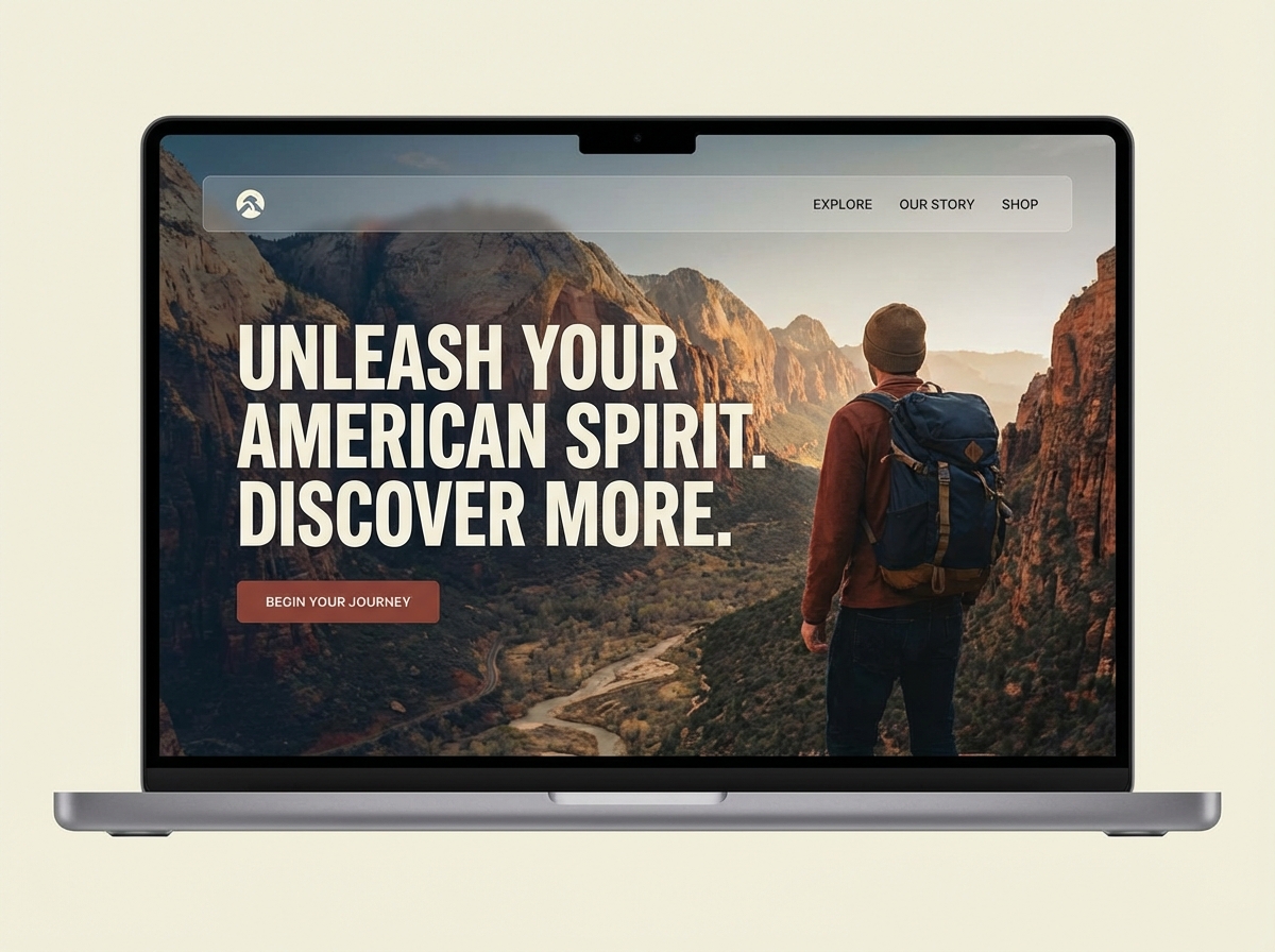 Unleash Your American Spirit Online website preview