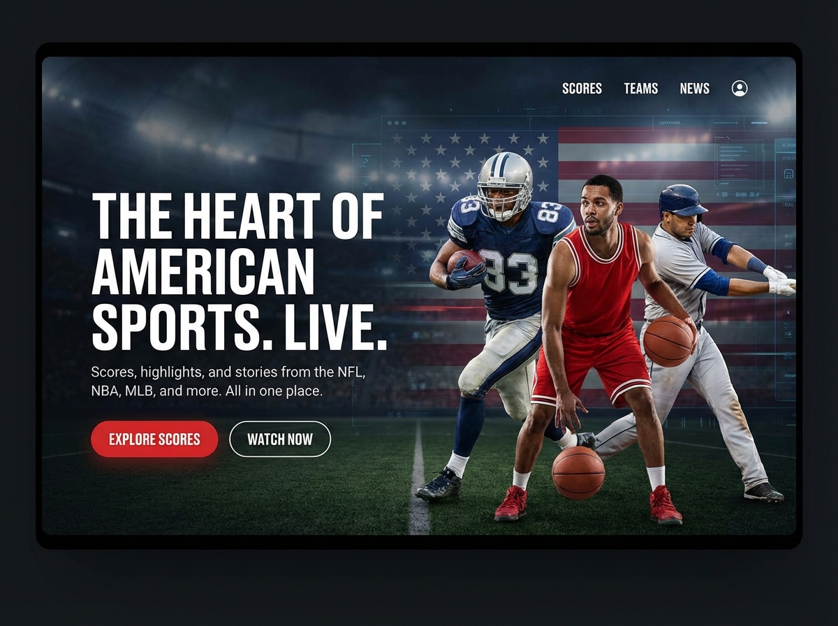 Build Your Winning American Sports Website website preview