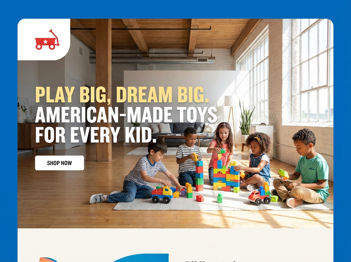 Build Your Own Amazing, SEO-Ready American Toy Store Online website preview