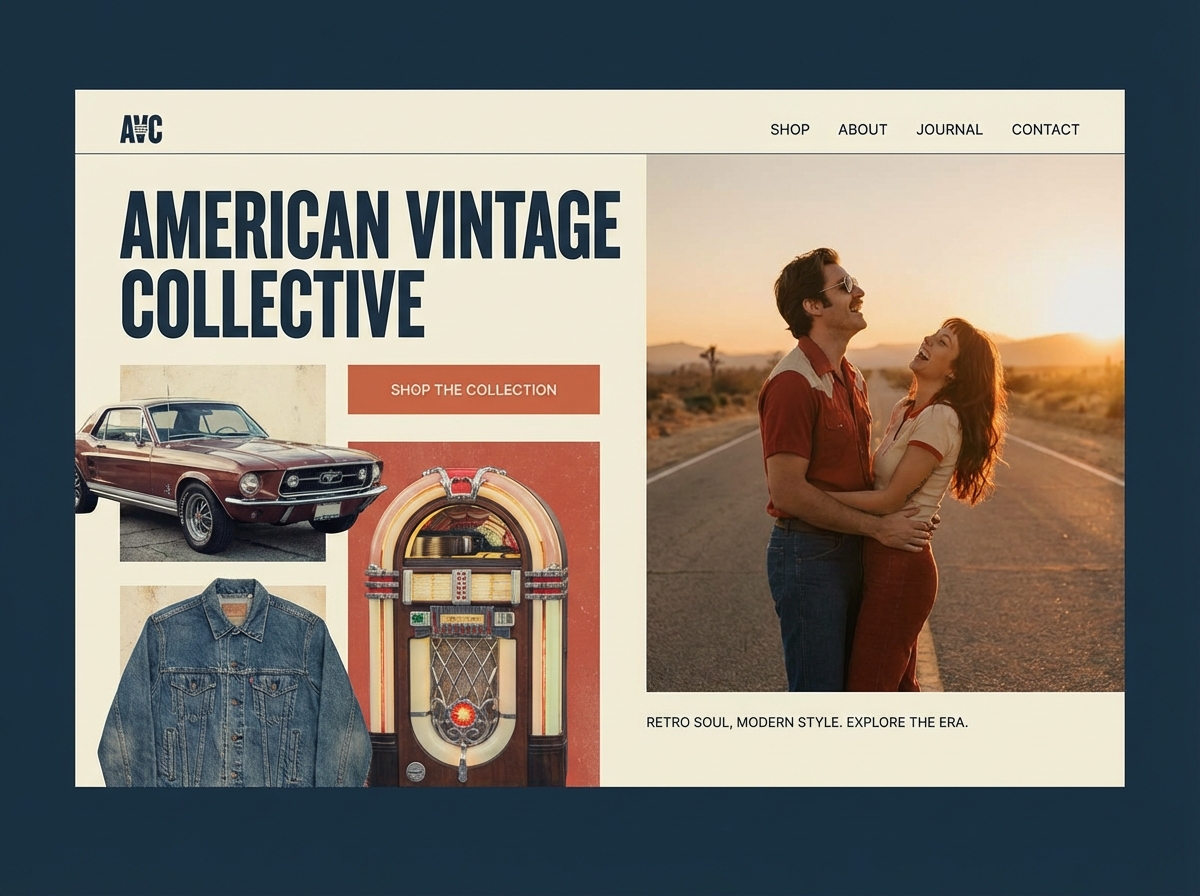 Build Your Own American Vintage Website website preview
