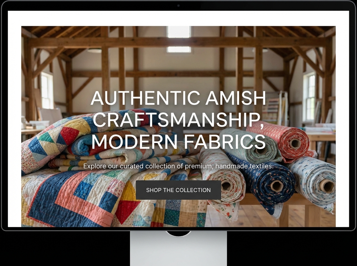 Launch Your Stunning Amish Fabric Website website preview