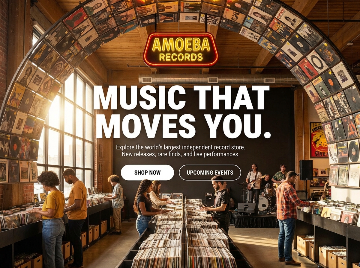 Build a Stellar Online Presence for Your Independent Record Store website preview