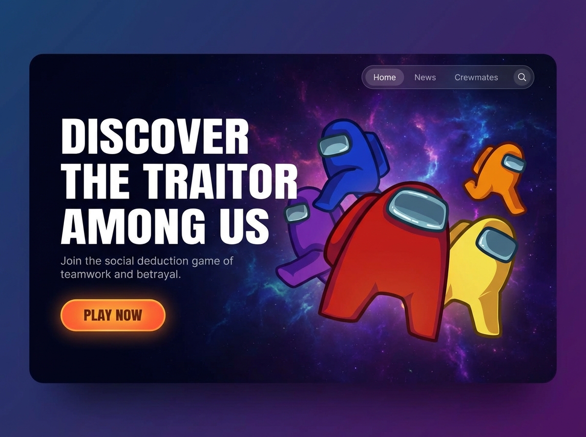 Build Your Own Among Us Fan or Guild Website website preview